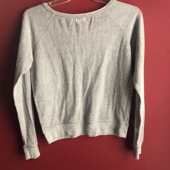 Aeropostale Perforated Crew Neck Shirt - Picture 2 of 5